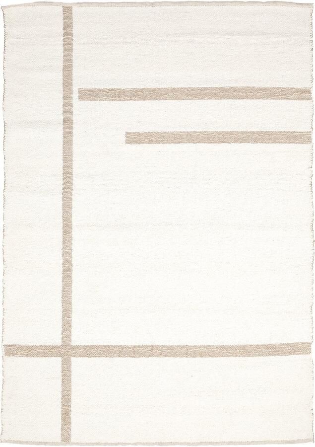 Light & Living Light&living Vloerkleed 230x160 cm BUKIT wol crème+jute naturel