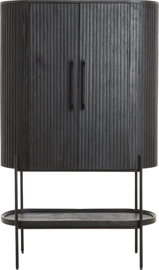 Light & Living Opbergkast Dumosi Mangohout 165 x 100cm Mat Zwart