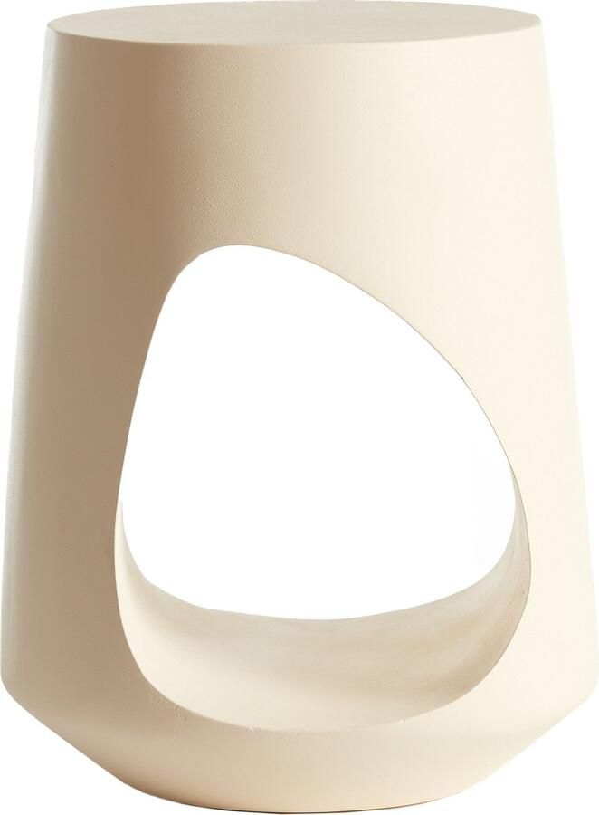 Light & Living Paralia ronde bijzettafel Ø35x45 cm hout crème