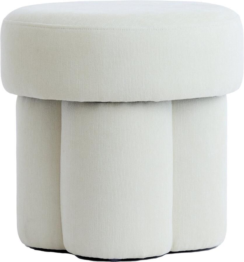 Light & Living Light Living Bijzettafel Curtea Stof Creme 42 x 43 x 42 cm (BxHxD) - Foto 2