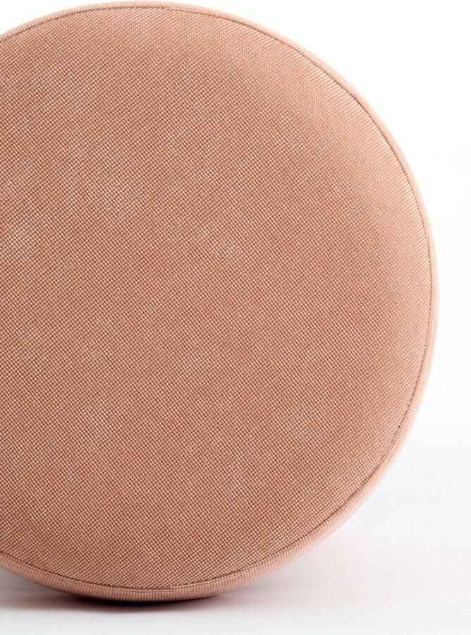 Light & Living Light&living Poef Ø42x43 cm CURTEA licht oranje