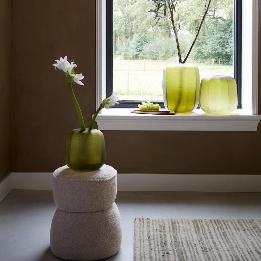 Light & Living Light&living Poef Ø40x46 cm LEYLA beige