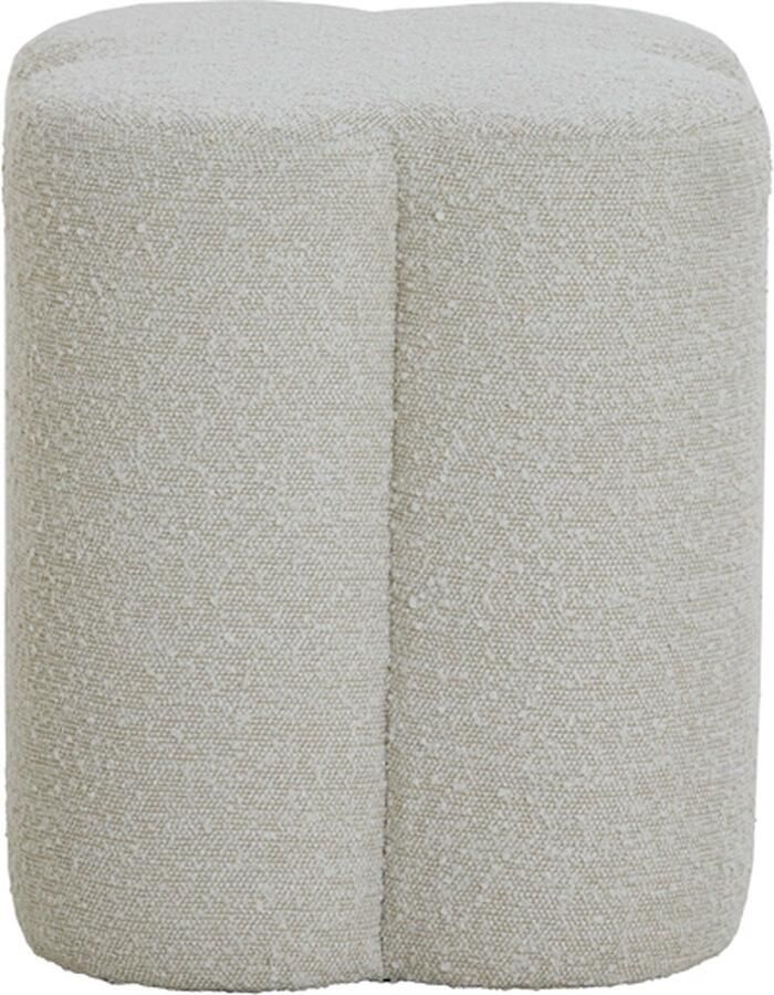 Light & Living Poef NALANI Ø38x45cm Wit