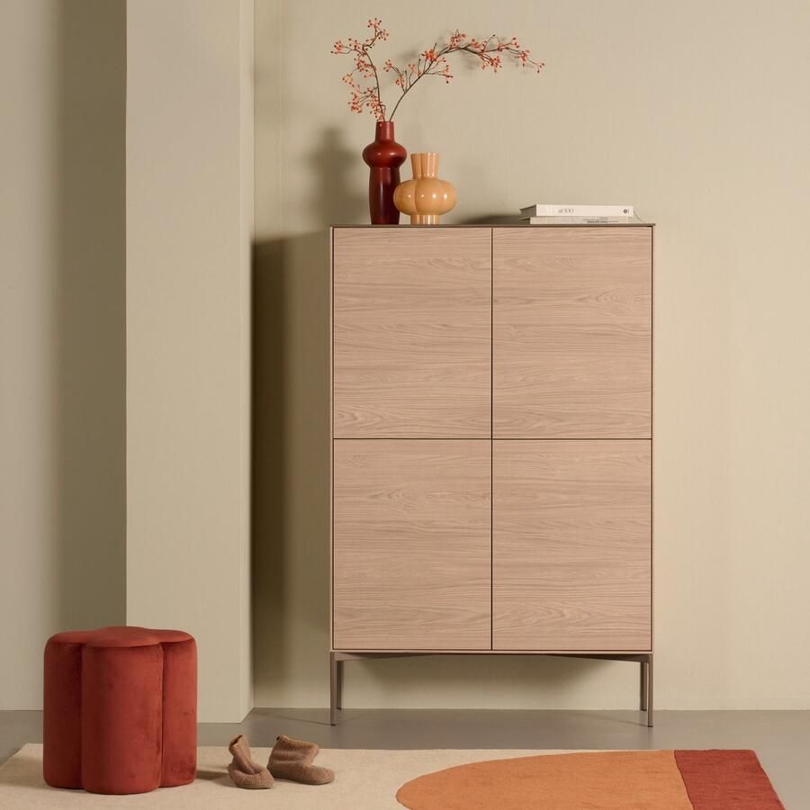 Light & Living Light&living Poef 38x38x45 cm NALANI bordeaux