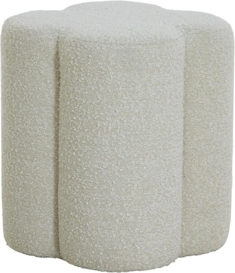 Light & Living Nalani poef 38x38x45 cm bouclé crème - Foto 3