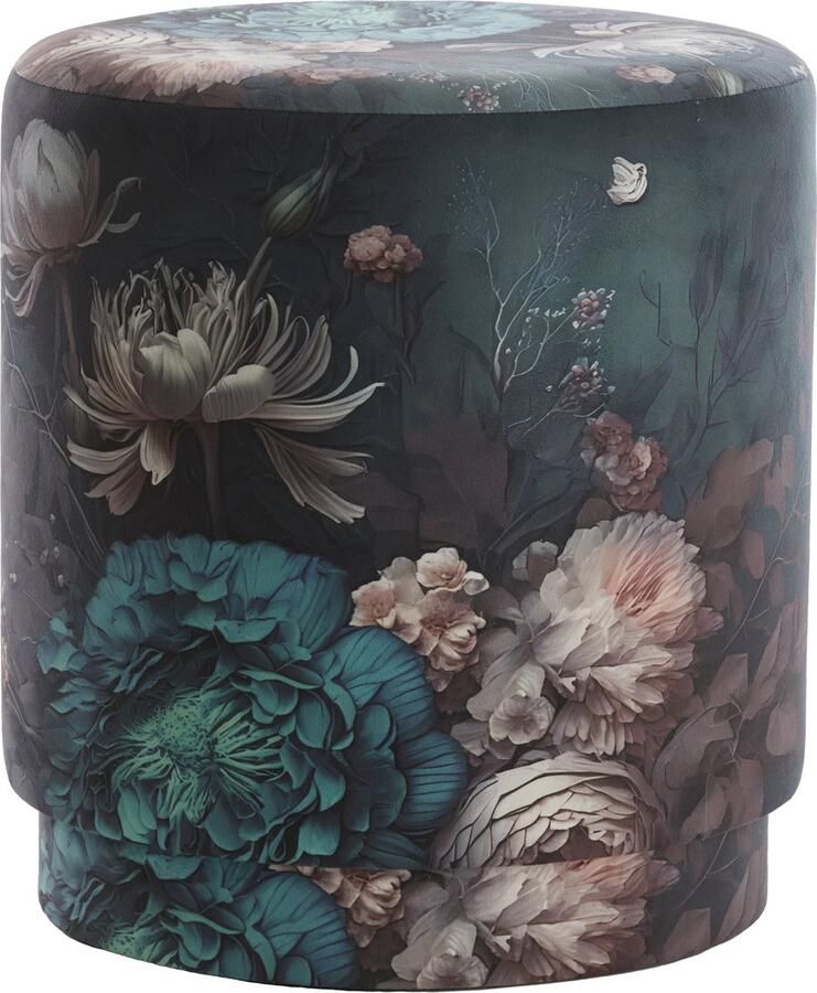 Light & Living Poef PARRITA Ø40x45cm Multicolor