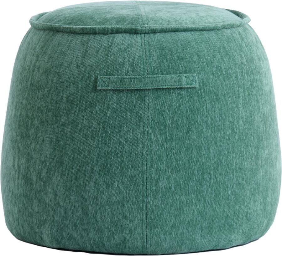 Light & Living Poef Sibiu Groen Ø50cm Modern