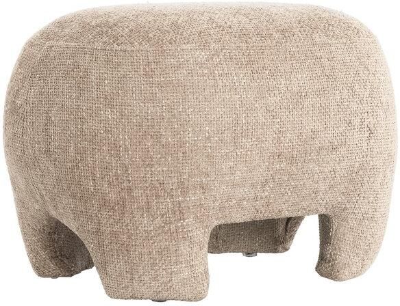 Light & Living Poef Zenica Bruin 53x41x38cm Modern