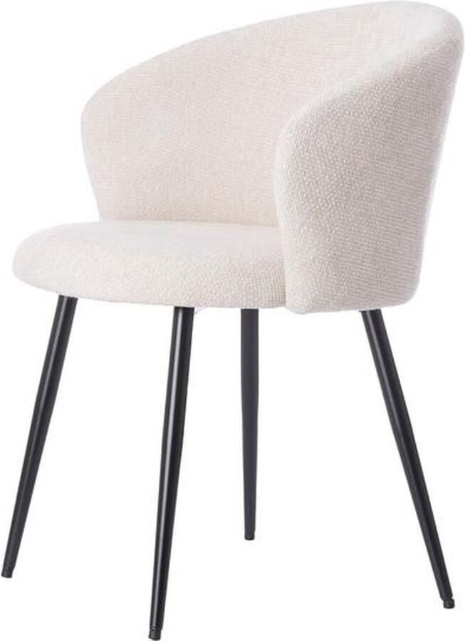 Light & Living Light&living Eetkamerstoel 58x58x78 cm RADAJA crème+zwart