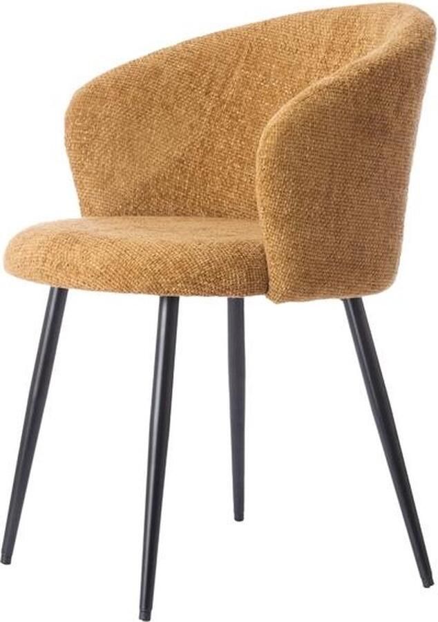 Light & Living Light&living Eetkamerstoel 58x58x78 cm RADAJA okergeel+zwart