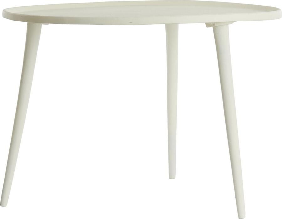 Light & Living Ronde Bijzettafel Babina 59cm Crème