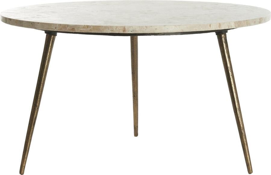 Light & Living Ronde Salontafel Zeca Marmer 67cm Taupe