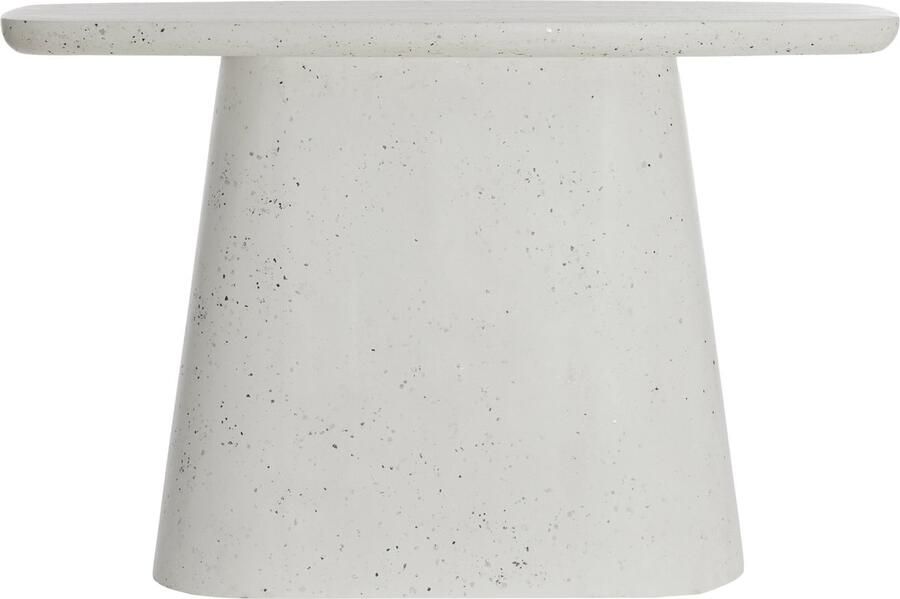 Light & Living Deens Ovale Sidetable Hamura Terrazzo 120cm Wit - Foto 2