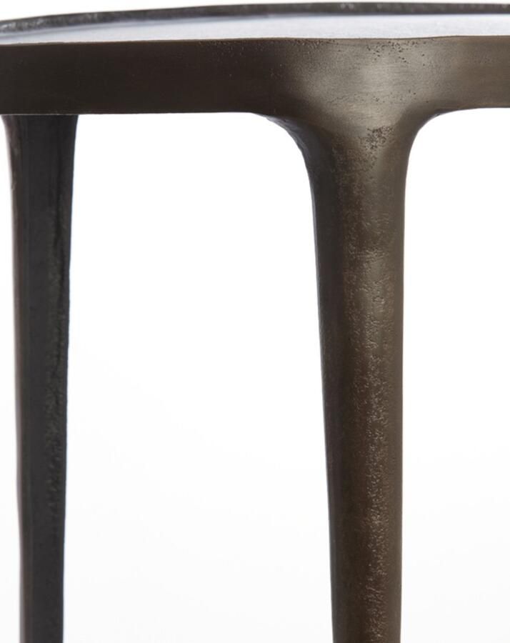 Light & Living Light&living Bijzettafel S|2 55x25 5x44+70x33x53 cm ARICA donker bruin - Foto 2