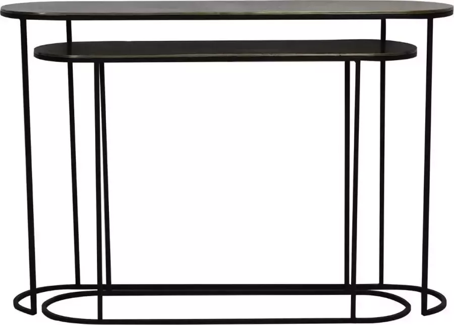 Light & Living Light&living Side table S 2 max 118x28x81 cm BOCOV antiek brons-zwart - Foto 3