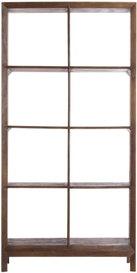 Light & Living Light&living Kast open 95x35x190 cm SONDRIO hout mat donker bruin