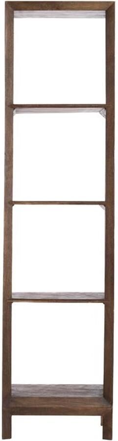 Light & Living Light&living Kast open 48x35x190 cm SONDRIO hout mat donker bruin