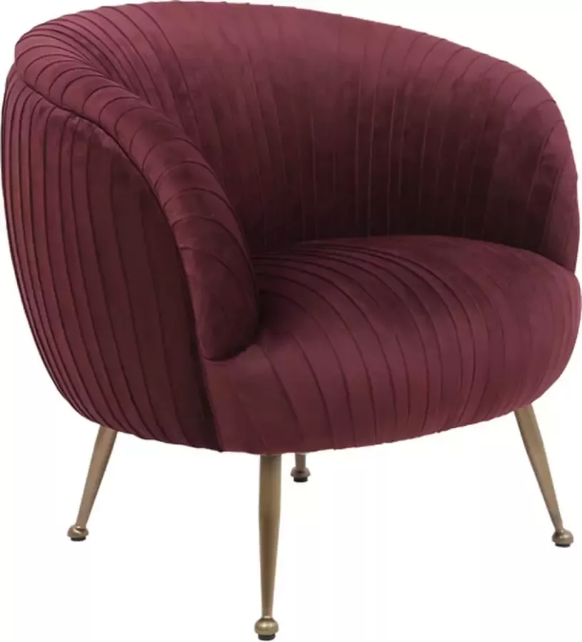 Light & Living Light&living Stoel 78x60x75 cm TILTON velvet bordeaux+brons - Foto 2