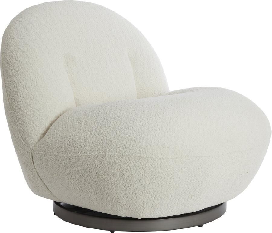 Light & Living Light&living Stoel 90x77x72 cm GUMACA bouclé crème