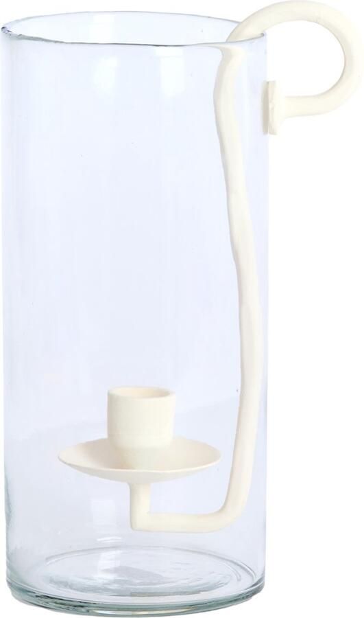 Light & Living vaas KOBALA in glas groen-crème – Ø34x50 cm