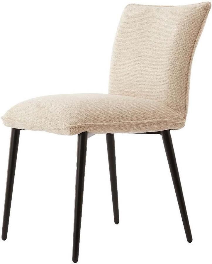 Light & Living Light&living Eetkamerstoel 58x48x85 cm VADENI crème+zwart