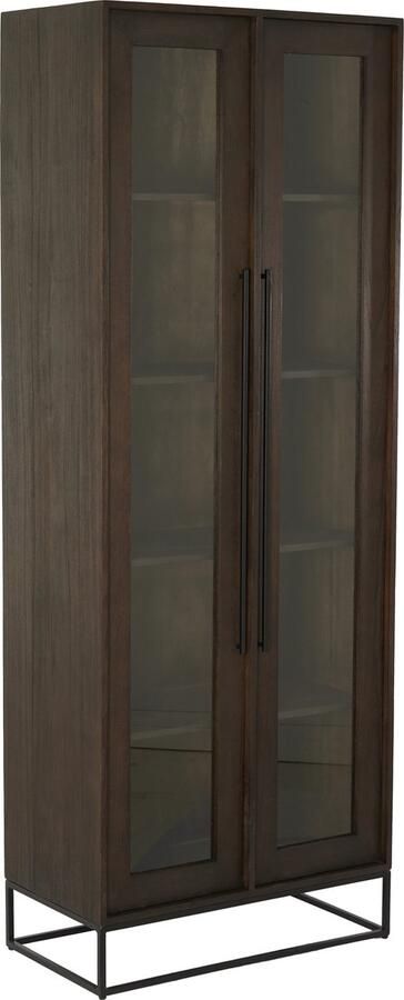 Light & Living Vitrinekast Lilian Mindihout 200 x 75cm Bruin - Foto 2