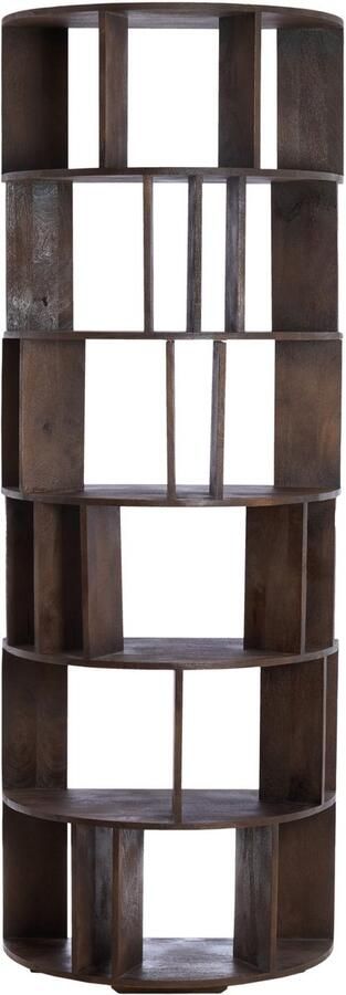 Light & Living Wandkast LIMPYA 76x37x212cm Bruin