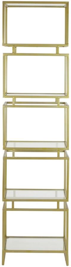 Light & Living Light&living Kast 5L 45x35x180 cm LUCAMBO glas+antiek brons