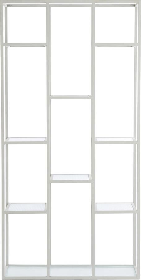 Light & Living Light&living Kast open 100x36x200 cm PIUAR glas helder+crème