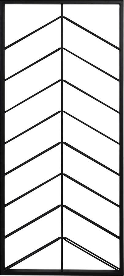 Light & Living Wijnrek Malbeo Voor 16 flessen Zwart