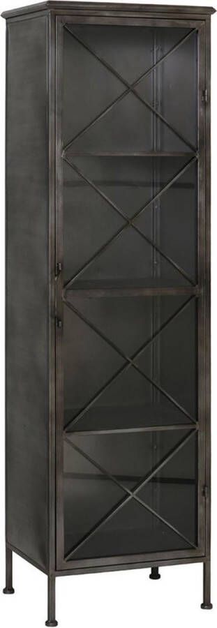 Light & Living LOCUMBA Kast 50x41x181 cm antiek zwart