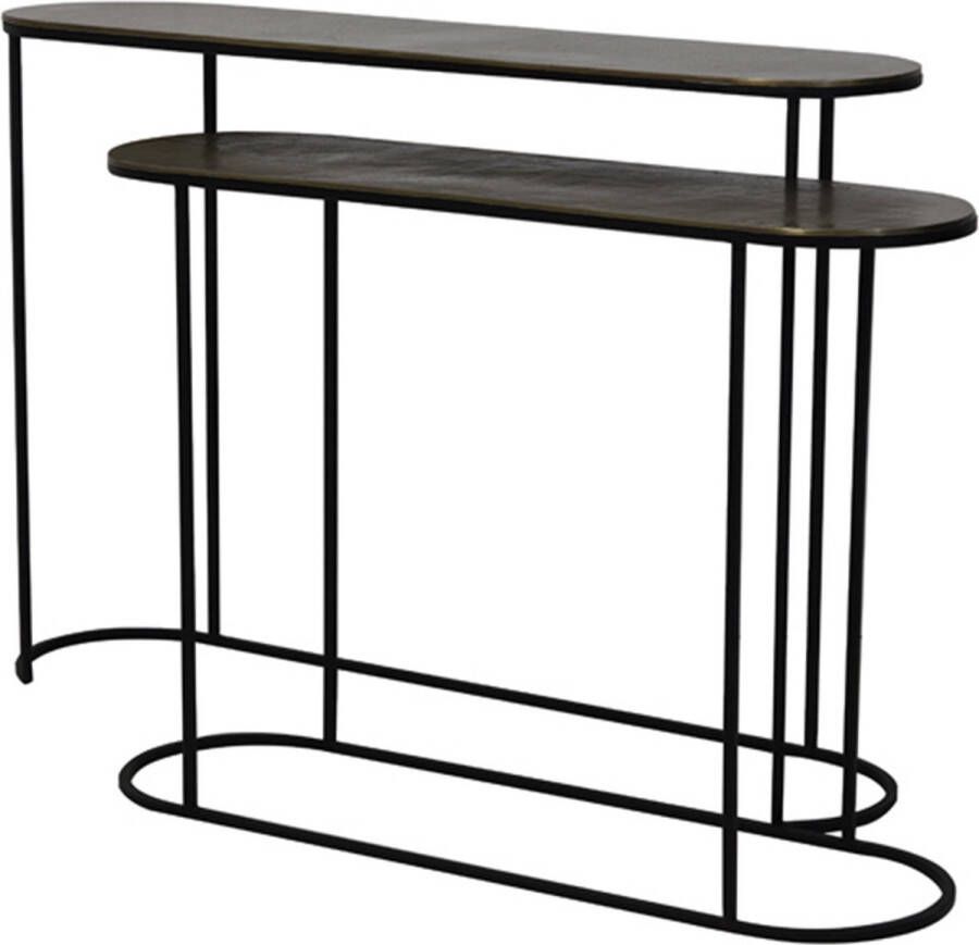 Light & Living Light&living Side table S 2 max 118x28x81 cm BOCOV antiek brons-zwart - Foto 1