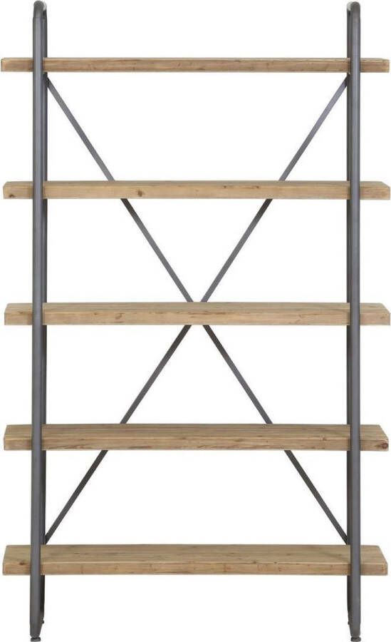Light & Living Stellingkast CALLAO 5 laags 122x47x200 cm hout