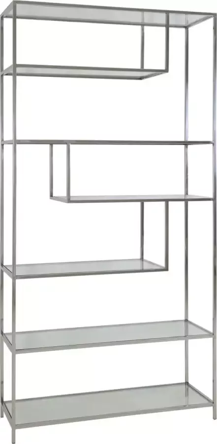 Light & Living Stellingkast Ylaya Hoog Nikkel 203 x 100 x 35