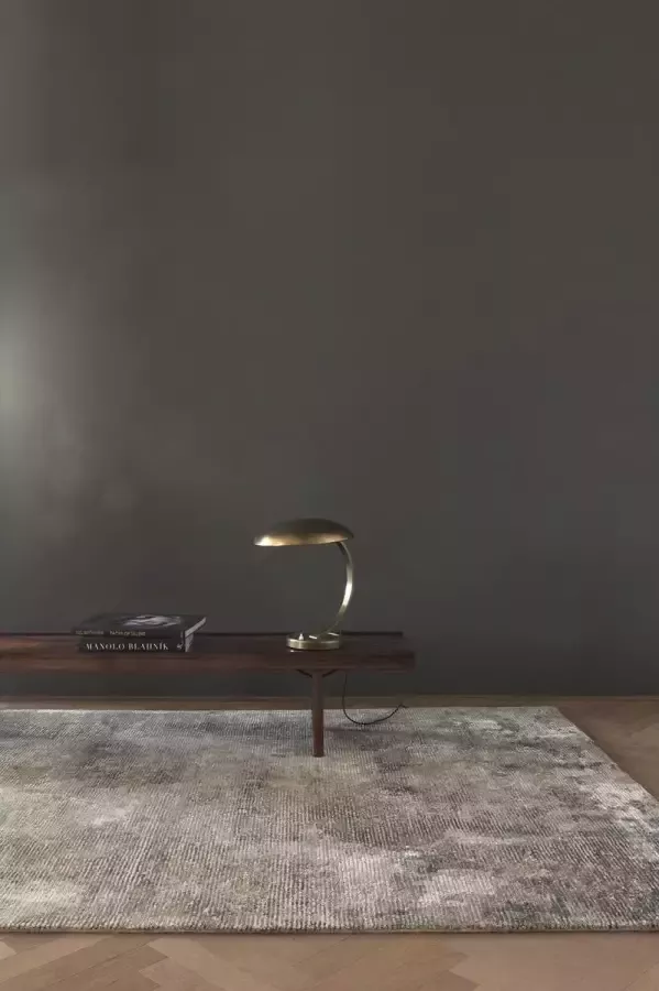 Ligne Pure Erode – Vloerkleed – Tapijt – Handgetuft – wol – eco – modern – Grijs 60x120