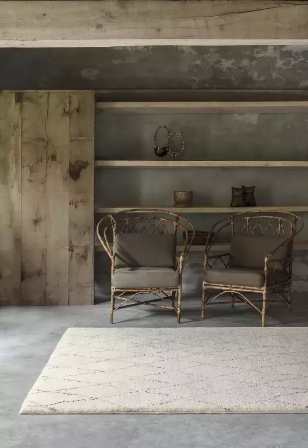 Ligne Pure Oat – vloerkleed – tapijt – handgetuft – wol – eco – berber – boho – Wit Grijs 170x240