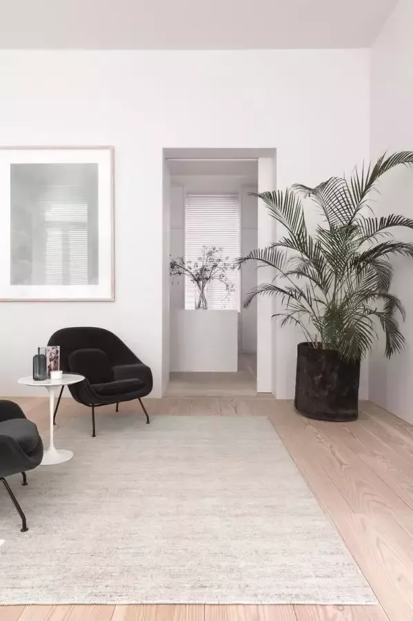 Ligne Pure Oat – vloerkleed – tapijt – handgeweven – wol – eco – modern – Grijs 140x200