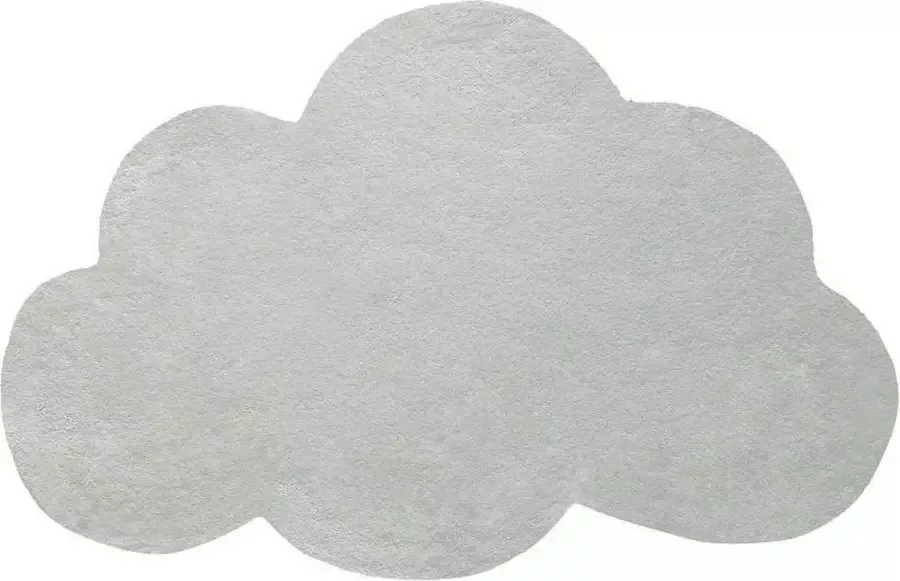 Lilipinso Vloerkleed Wolk Grijs 100 x 64 cm (dikte: 1 5 cm) Kinderkamer Babykamer Baby Kinderen