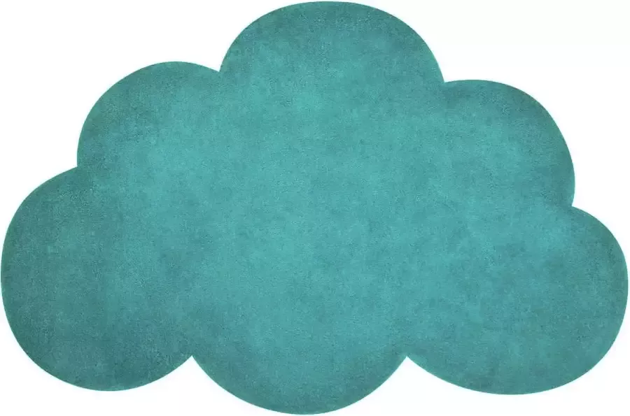 Lilipinso Vloerkleed Wolk Jungle Blauw Kinderkamer Babykamer Baby Kinderen