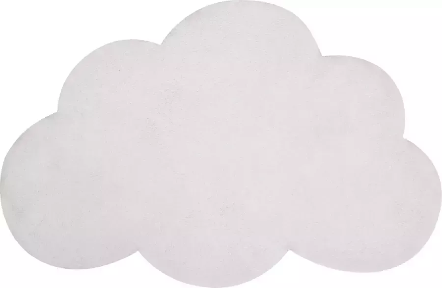 Lilipinso Vloerkleed Wolk Wit 100 x 64 cm (dikte: 1 5 cm) Kinderkamer Babykamer Baby Kinderen