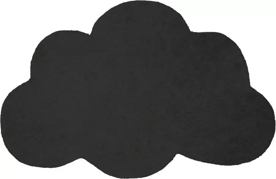 Lilipinso vloerkleed wolk zwart babykamer