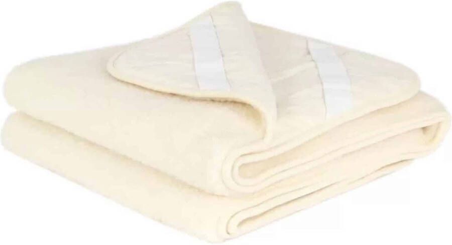 Lille Barn Wollen onderlegger onderdeken ledikant – merinowol – 60x120cm natural