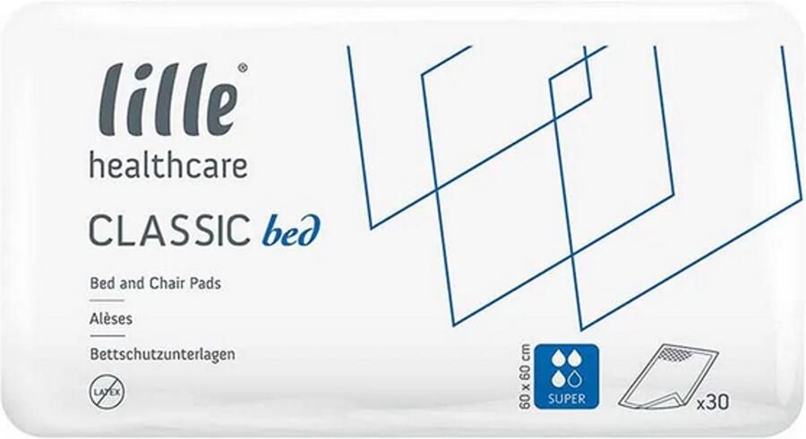 Lille Healthcare Lille Classic Bed Super 60 x 60 cm 6 paquets de 30 protections