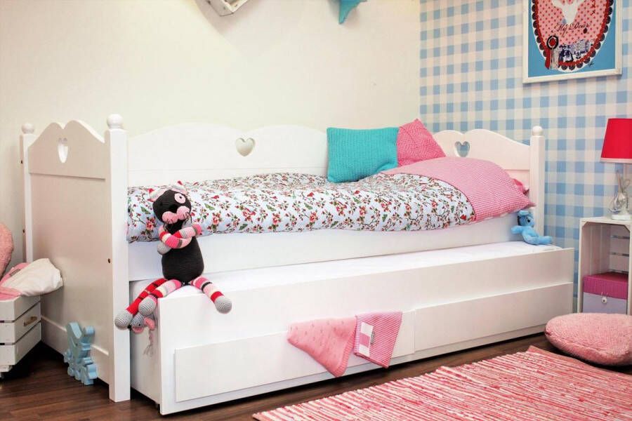 Lilli Furniture Bedbank met uitschuifbaar logeerbed en 2 lades inclusief Comfort lattenbodem