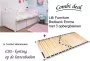 Lilli Furniture Emma bedbank met 3 mega lades inclusief Comfort lattenbodem 90x200cm Wit - Thumbnail 1