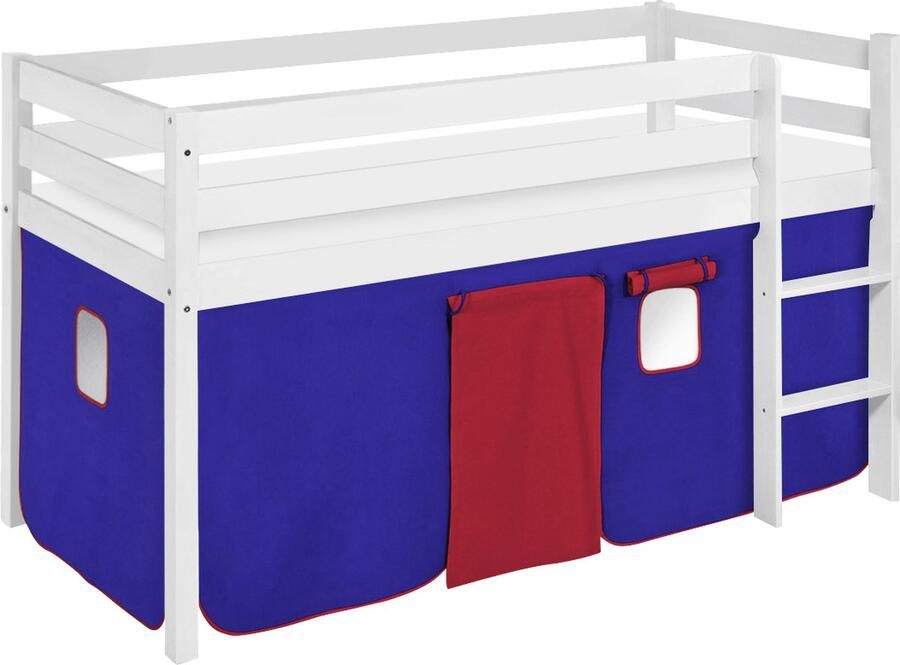 Lilokids Halfhoogslaper Blauw-Rood met tent