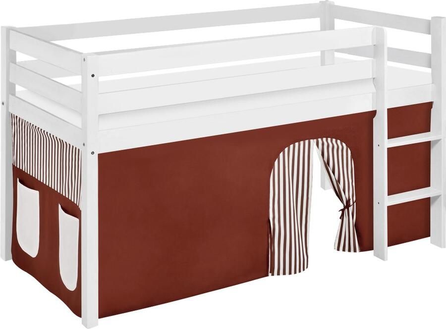 Lilokids Halfhoogslaper Bruin-Beige met tent