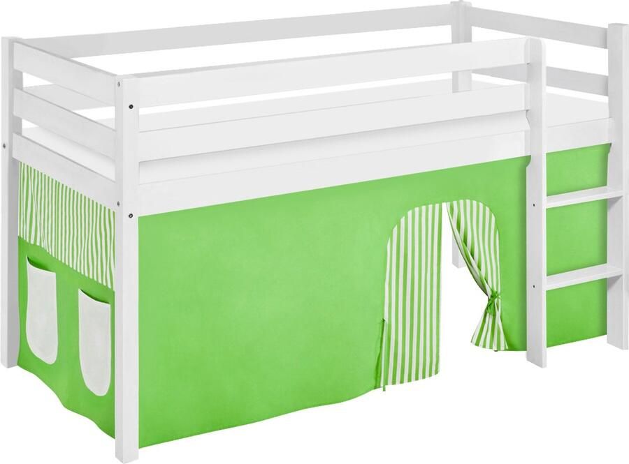 Lilokids Halfhoogslaper Groen-Beige met tent