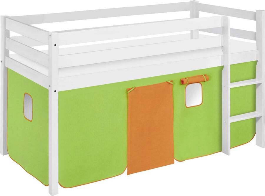 Lilokids Halfhoogslaper Groen-Oranje met tent