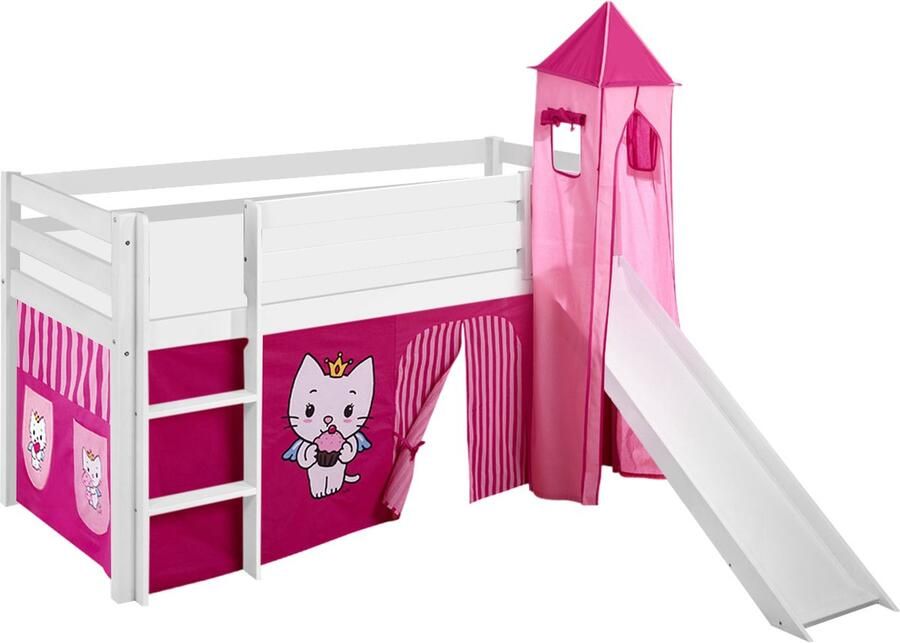 Lilokids Halfhoogslaper JELLE Angel Cat Sugar met toren